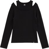 WE Fashion Meisjes T-shirt van ribstof