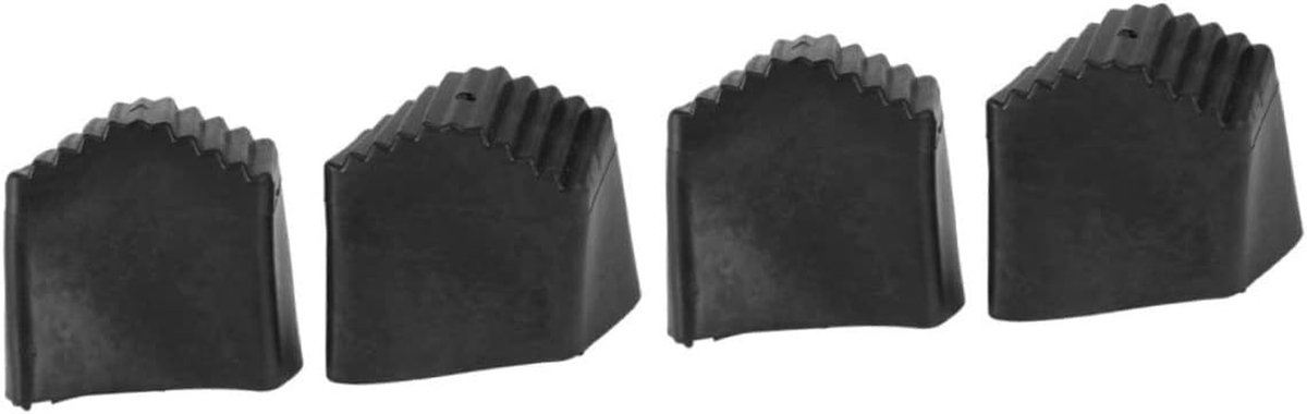 Ladder Voetkussens - Ladder Beschermers - Vloer Beschermen - Antislip Ontwerp - 12 Stuks - Zwart