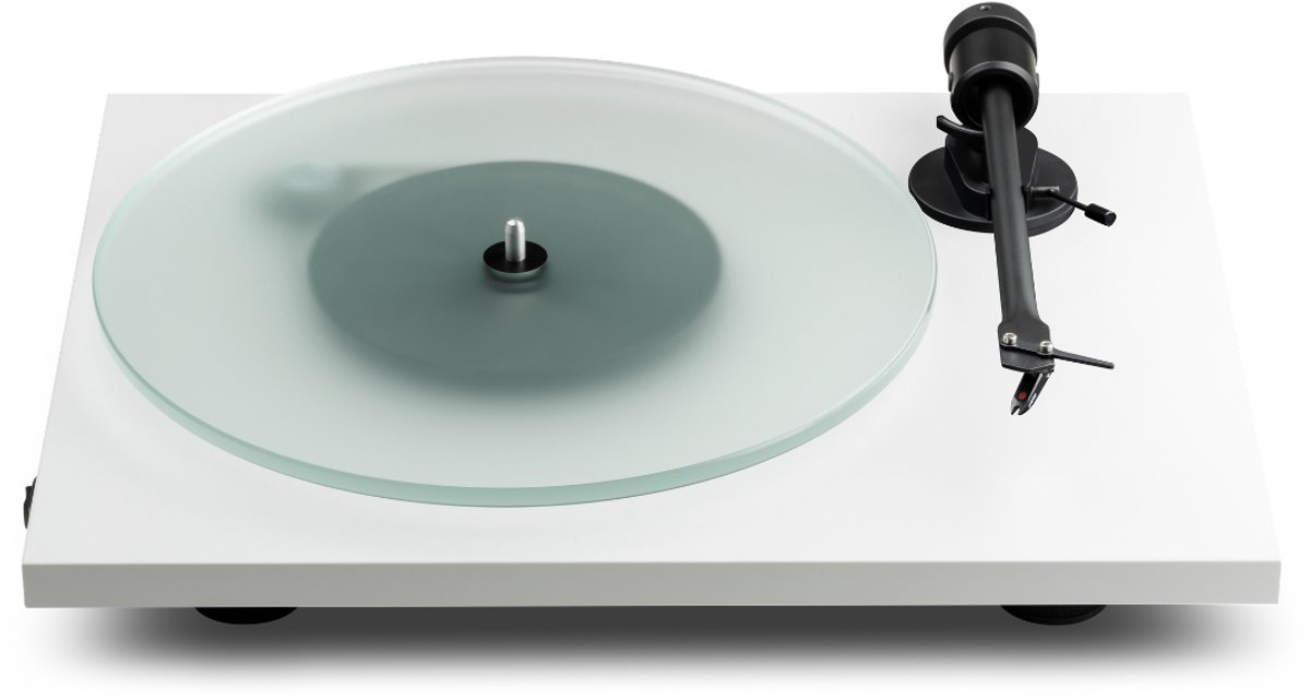 Pro-Ject T1 EVO OM10 Platenspeler - Direct Klaar voor Gebruik - Kristalhelder Vinylgeluid - Wit
