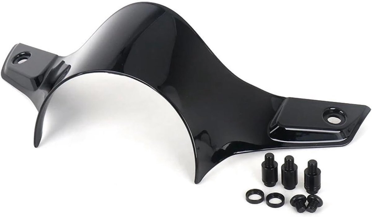 Motor Voorruit - Windscherm Deflector - Comfortabel Rijden - Minimaliseert Winddruk - 700 g - Helder Zwart
