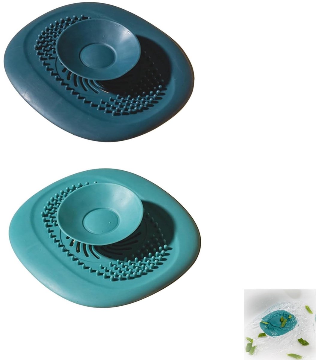 Dailygoods- Afvoerzeef Siliconen - Haarvanger - Afvoerfilter - Douche/Badkuip - Eenvoudig te Reinigen - Duurzaam Materiaal