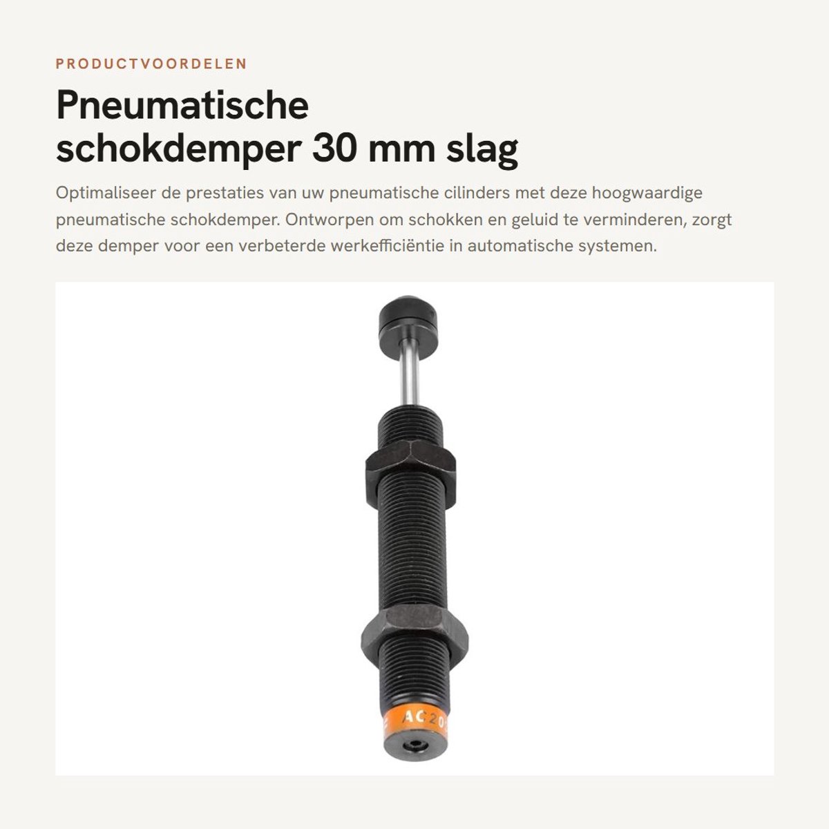 Dailygoods- Schokdemper Pneumatisch - Geluidsreductie - Drukzelfregulatie - Eenvoudig te installeren - Voor vrachtwagens/SUV's - Verbeterde werkefficiëntie - Demper