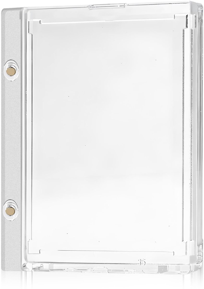 Dailygoods- Magnetische Kaarthouder - Verticale Kaarthouder - Acryl - Bescherming voor Waardevolle Kaarten - Geschikt voor Verzamelaars - Hoogwaardig Materiaal