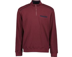 Blue Seven - heren - Trui 370204 bordeaux korte rits sweater maat L