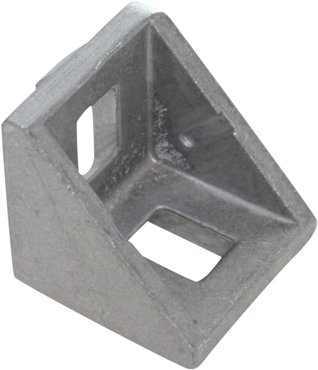Hoekprofiel aluminium - Profielstuk Verbindingsstuk - Constructie bouwen - Gegoten aluminium - 20 mm - Blank