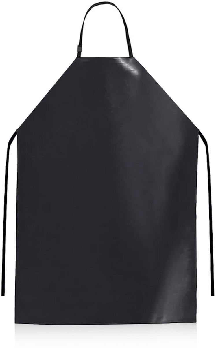 Dailygoods- Werkschort Waterdicht - Slagerschort - PU-lederen Schort - Verstelbaar - 110 x 80 cm - Slijtvast en Duurzaam - Kookschort
