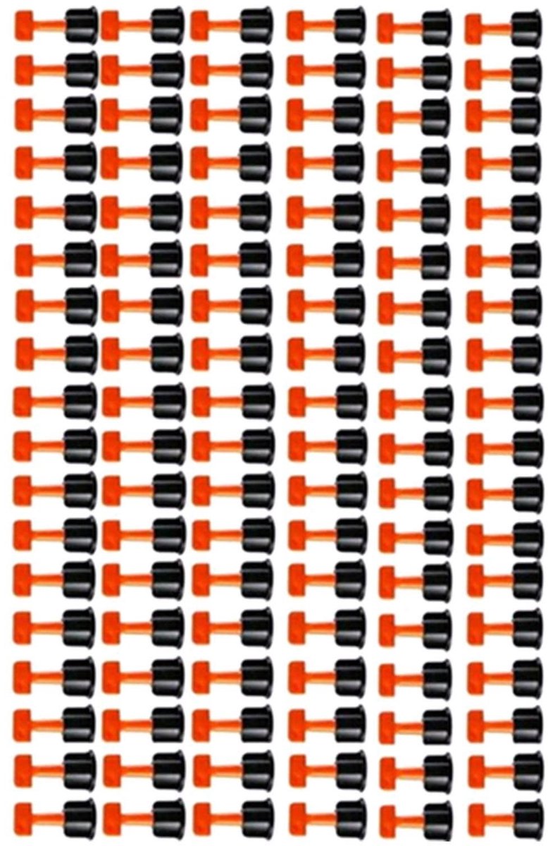 Dailygoods- Tegelnivelleringssysteem 151-delig - Herbruikbare Afstandhouders - Professionele Set - Vloer/Wand Nivellering - Milieuvriendelijk - Hoge Planeitheid - Tegelsysteem