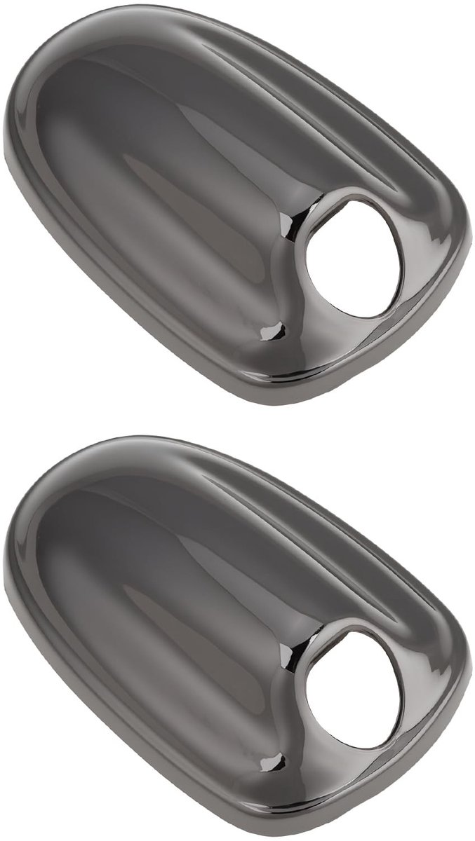 Dailygoods- Washer Nozzle Covers - 2 Stuks Gloss Black - Compatibel met MINI F55/F56/F57 - Bescherming tegen stof/vuil - Eenvoudige installatie - Duurzaam plastic - Sproeiers