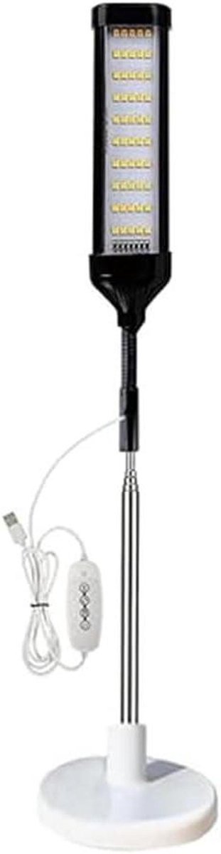 Kweeklamp voor planten - Zaailingen lamp - Planten laten groeien - Full spectrum licht - 21 cm - Zwart