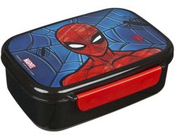 Undercover broodtrommel Spider-Man lunchbox kunststof 800 ml rood.