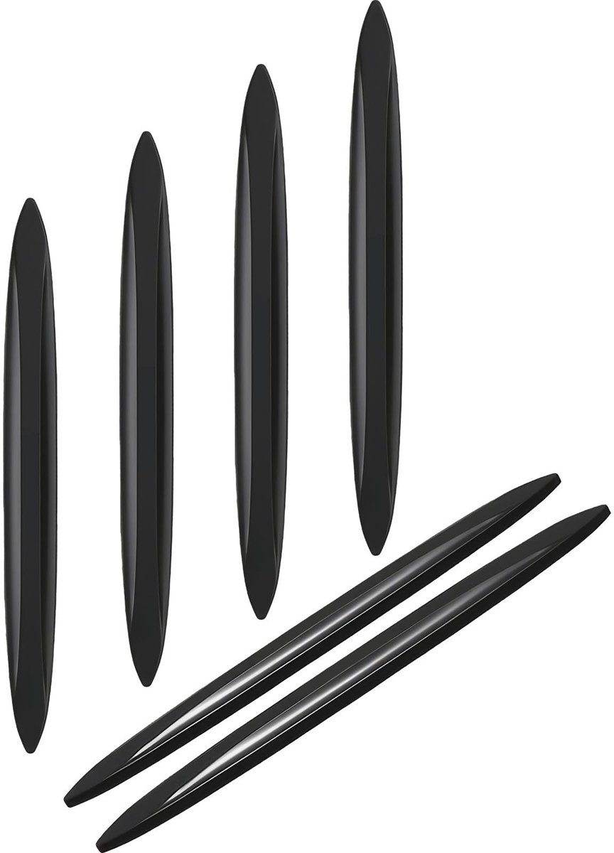 Dailygoods- Autodeurbescherming 6 stuks - Stootbescherming - Deurbumperstrips - Waterdicht - Flexibel - Duurzaam PU-rubber - Deurbescherming