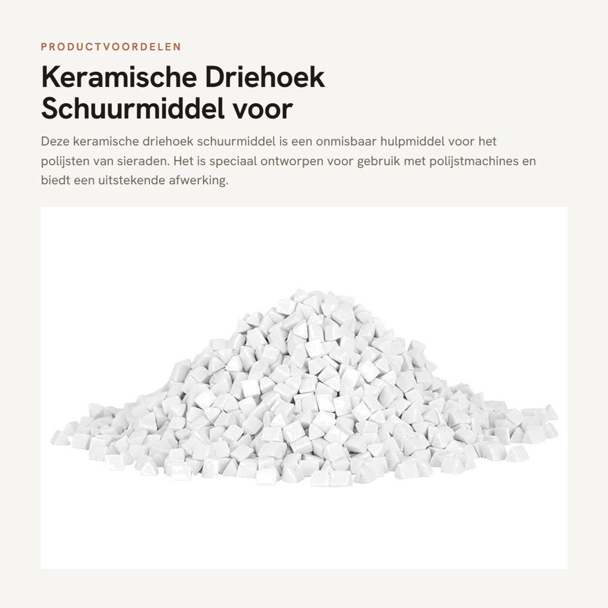 Dailygoods- Schuurmiddel voor Sieraden - Schuurpapier Driehoek - Schuurmateriaal - Polijsten - Slijpmachine - Keramisch - Schuurpad
