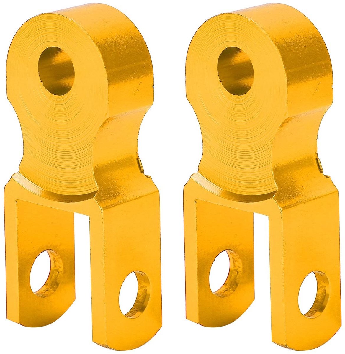 Dailygoods- Schokdemper Hoogteverlenger - 2 Stuks - Aluminium - M10 Montagegat - Betrouwbaar Materiaal - Eenvoudige Installatie - Schokdemperverhoger