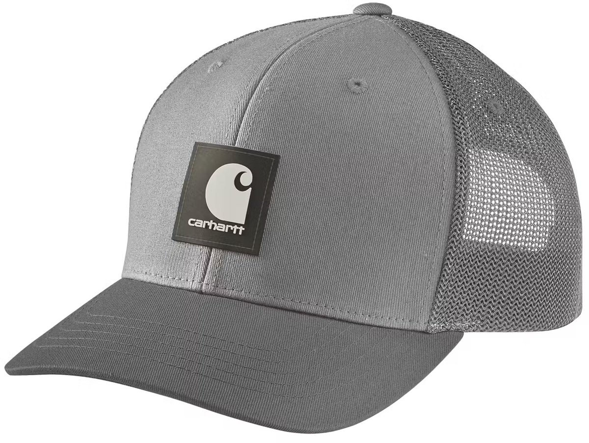 Carhartt Rugged Flex™ Twill Mesh-Back Logo Patch Cap Asphalt