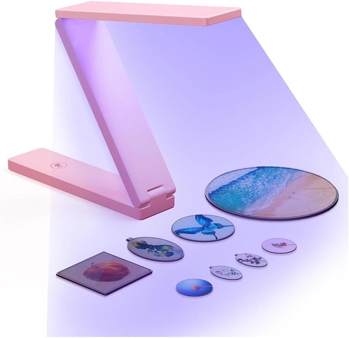 UV Lamp Hars - Uithardingslamp Resin - DIY Decoratie - Dubbele Lichtbron - 54W - Roze