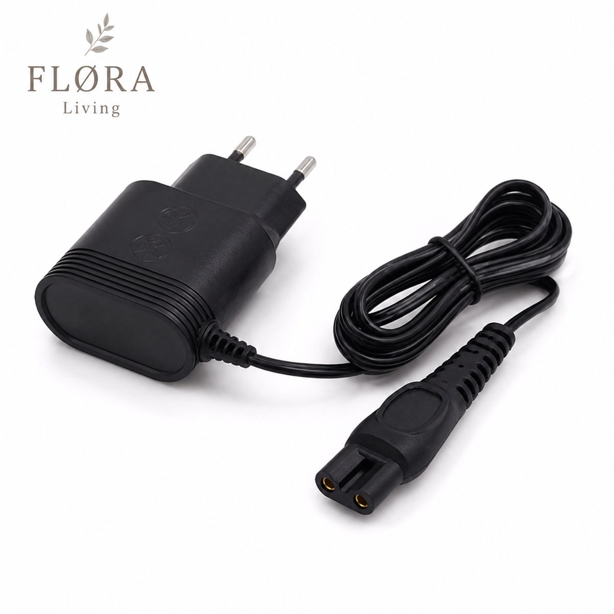 FLØRA Living Oplader geschikt voor Philips Scheerapparaat - 15V / 5.4W - Vervangende Adapter voor HQ7, HQ8, HQ9, RQ10, RQ11 & RQ12 Serie - Scheerapparaat Oplader - Zwart