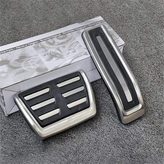 Pedaalkappen Auto - Remgas Pedaal - Verbeteren Rijcomfort - Antislip Oppervlak - One Size - Zilver — afbeelding 3