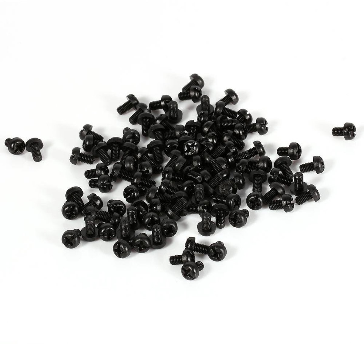 Dailygoods- Boutschroeven Hoogwaardig Nylon - M3 Boutmoer - Ronde Kop - Phillips - 100 Delen - Duurzaam en Robuust - Schroeven