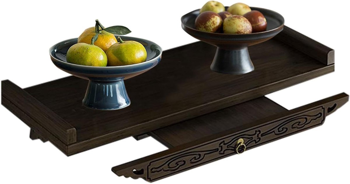 Wandrek - Opbergplank - Decoratie Presenteren - Dubbele Niveaus - 39 cm - Uniek