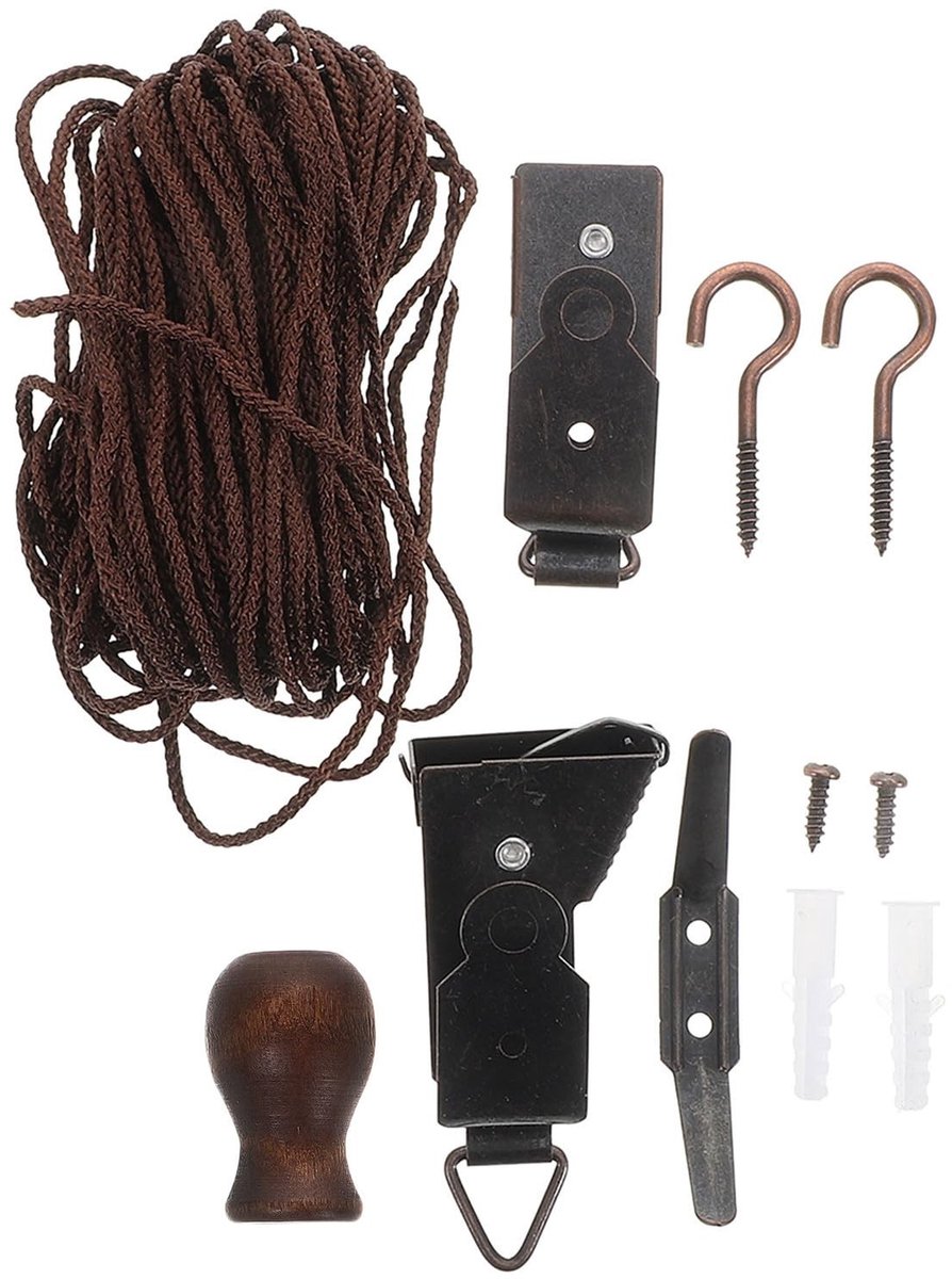 Dailygoods- Kabelaccessoires Set - Reservekabelsysteem - Montage Binnenrolgordijnen - Eenvoudige Installatie - Duurzaam Materiaal - Versterkt Mechanisme - Rolgordijnonderdelen