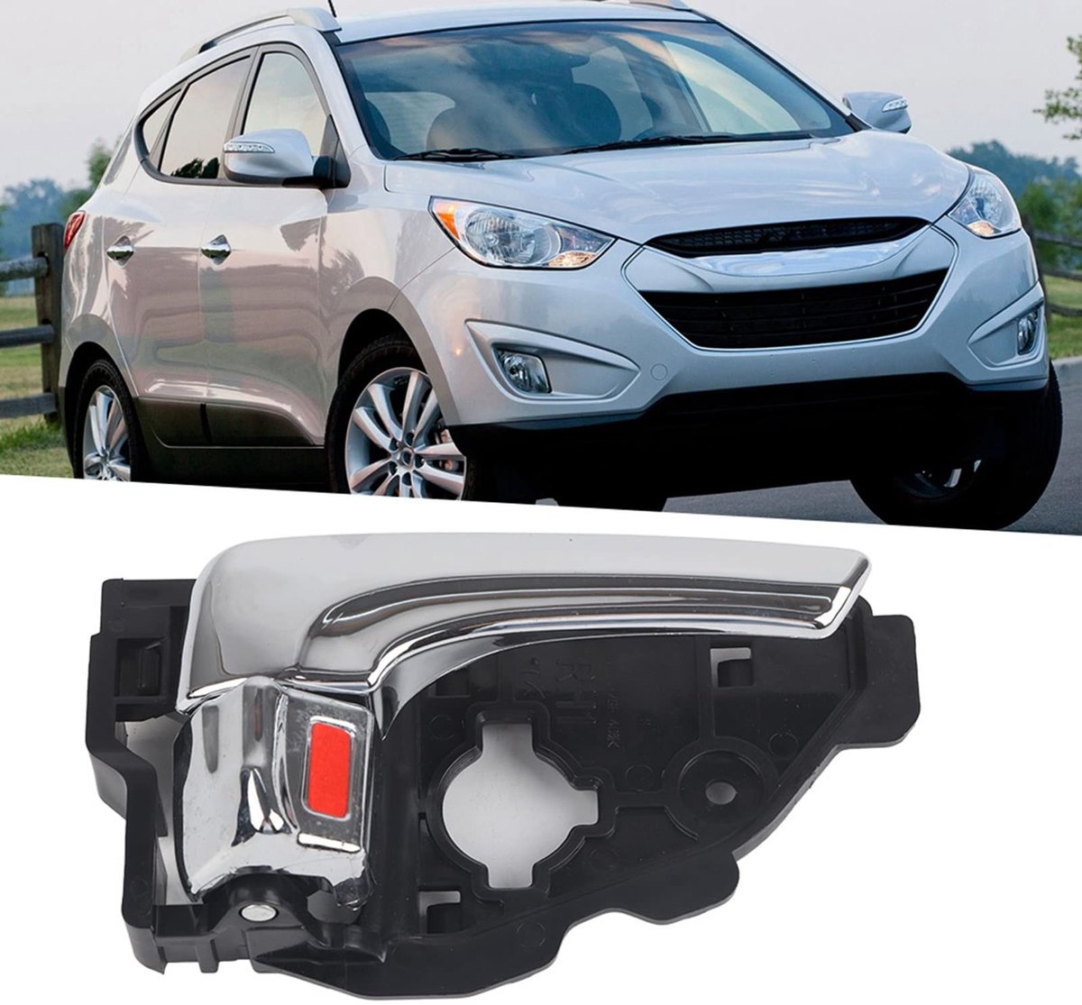 Dailygoods- Deurgrepen Hoogwaardige Kwaliteit - Auto Deurgrepen - ABS Materiaal - Geschikt voor Hyundai Tucson - OEM: 82610-2S010 - 1 Stuk - Deurklink
