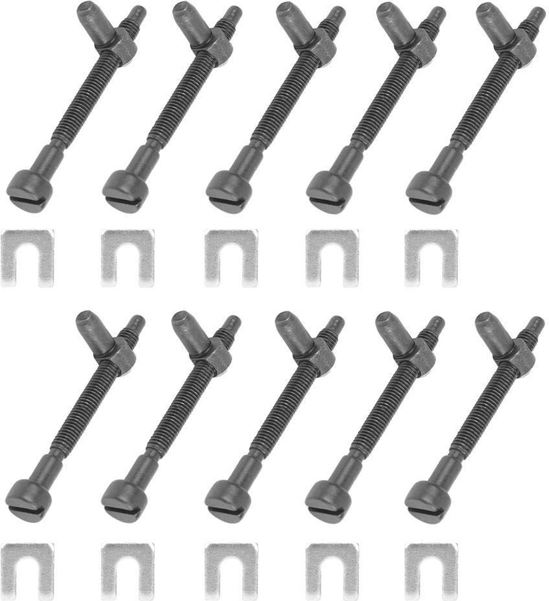 Dailygoods- Kettingverstelschroef Set - 10-delige Accessoires - Hoogwaardig Metaal - Duurzaam - Eenvoudige Installatie - Betrouwbare Prestaties - Kettingzaagonderdeel
