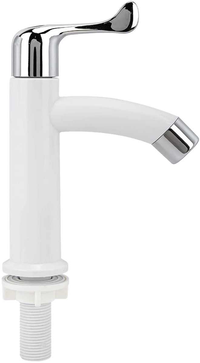 Dailygoods- Wastafelkraan Modern Design - Eenvoudige Installatie - Roterende Waterafvoer - Hoogwaardig ABS - Praktisch en Stijlvol - Badkamerkraan