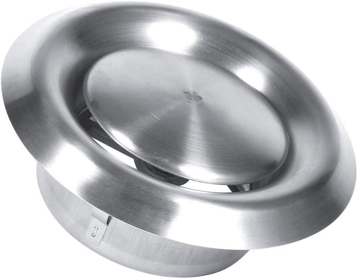 Roestvrijstalen ventilatierooster van hoge kwaliteit 304 voor badkamer en keuken - 125mm, 