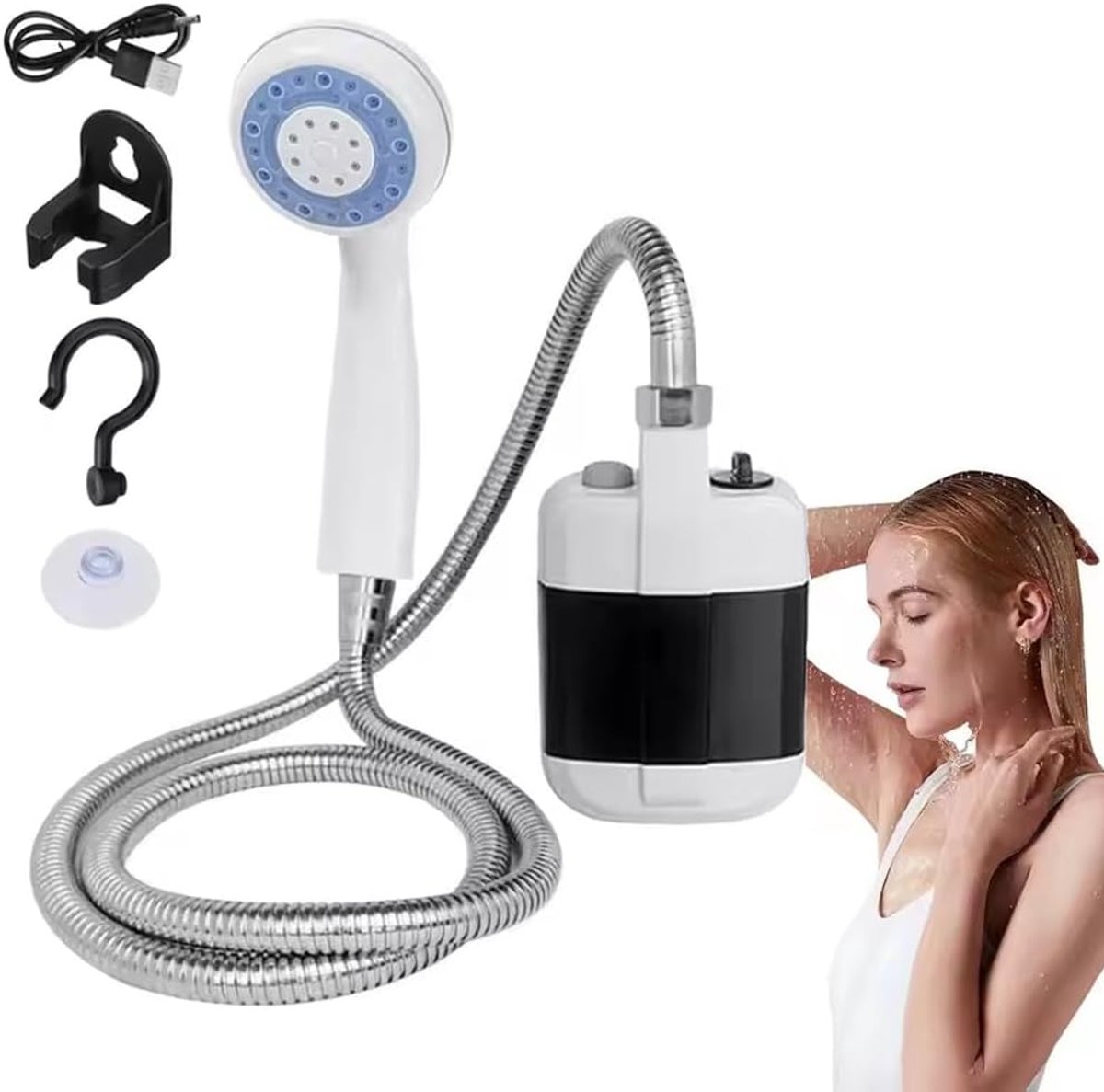 Camping Douche - Buitendouche - 1500mAh Oplaadbare Ddouche - Tuindouche - Draagbare Douche - Mobiele Douche