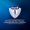 Oral-B logo met schild en tekst 'Meest gebruikte merk door mondzorgprofessionals in Nederland'