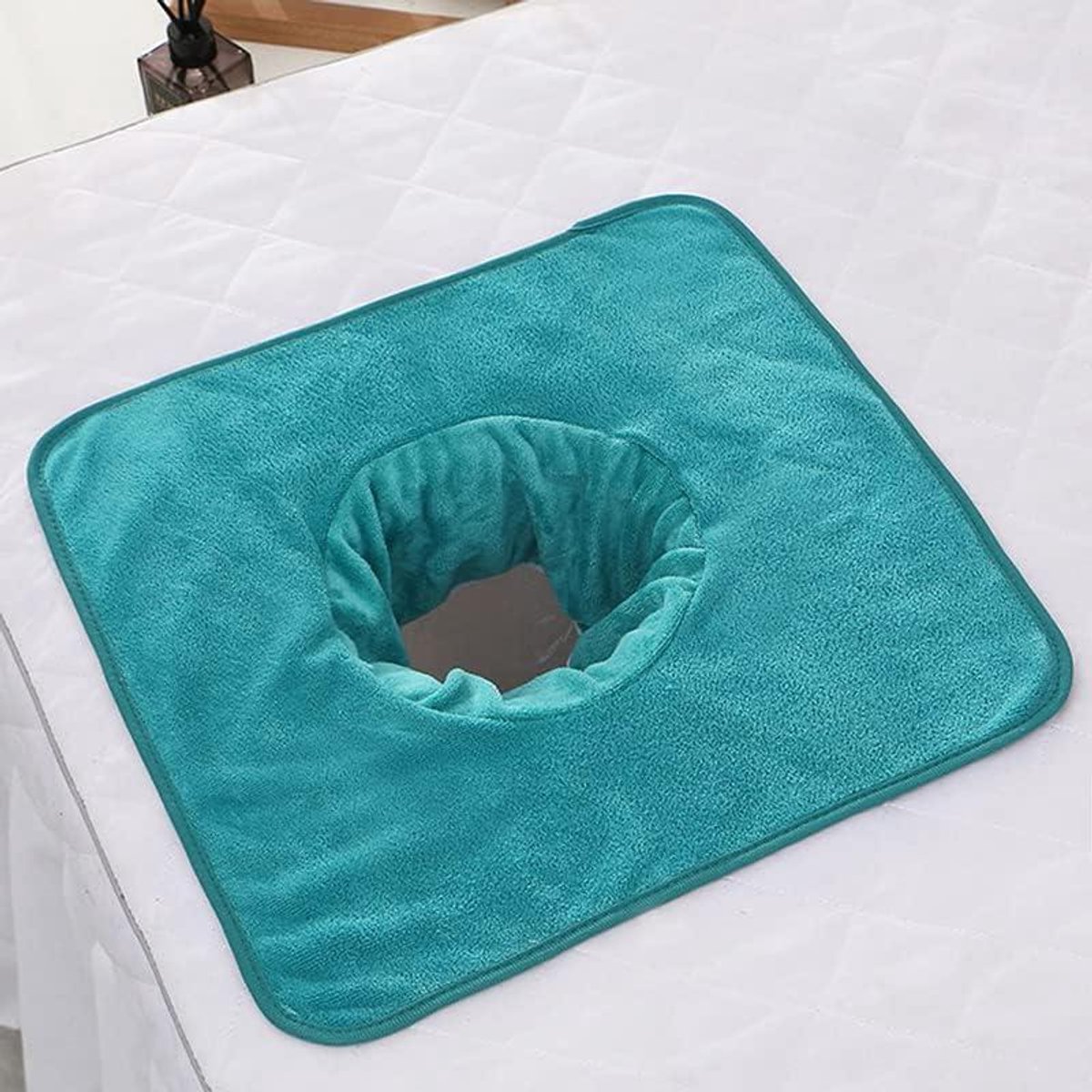 Massage Tafelblad - SPA Plank - Gezichtsbehandelingen - Met Gezichtsgat - 35 x 35 cm - Blauw