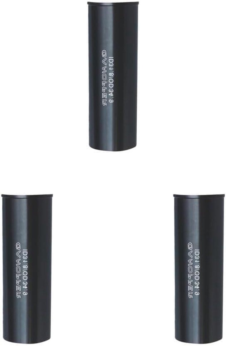 Zadelpen Shim - Adapter Bus - Fiets Aanpassen - Aluminiumlegering Materiaal - 100mm Lengte - Zwart