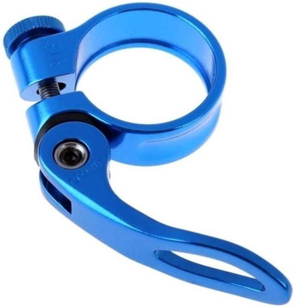 Fiets Zadelpenklem - Stoelklem Fiets - Fiets Zadel Verstellen - Quick Release Ontwerp - 349 mm - Blauw