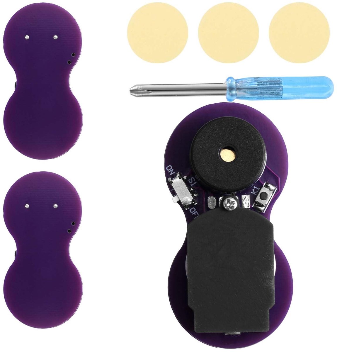 Dailygoods - 3 Stuks Krekelgeluidenmaker Grap voor Kantoor en Feest