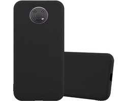 Cadorabo Hoesje geschikt voor Nokia G10 / G20 in CANDY ZWART - Beschermhoes gemaakt van flexibel TPU silicone Case Cover