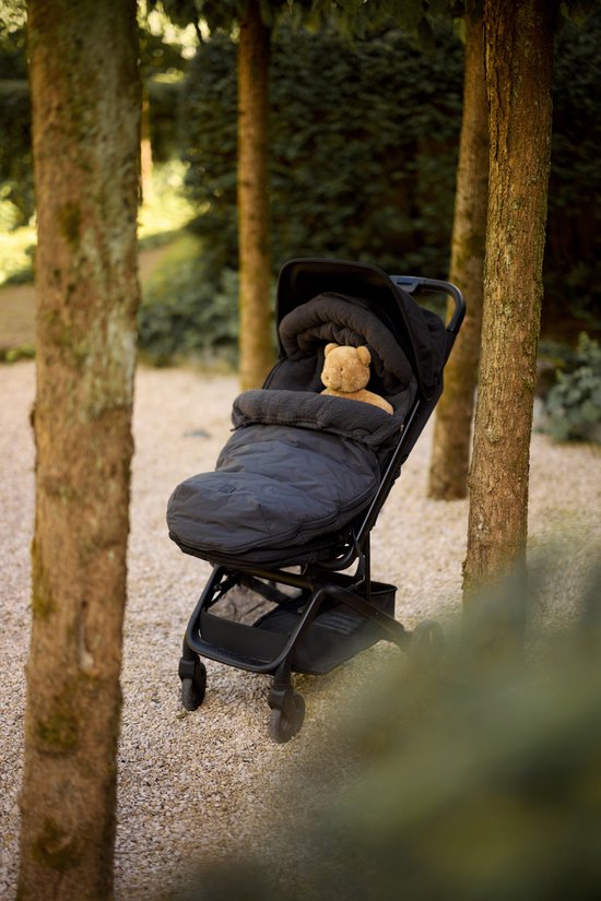 Jollein Voetenzak buggy/kinderwagen Embossed Nearly Black — afbeelding 4