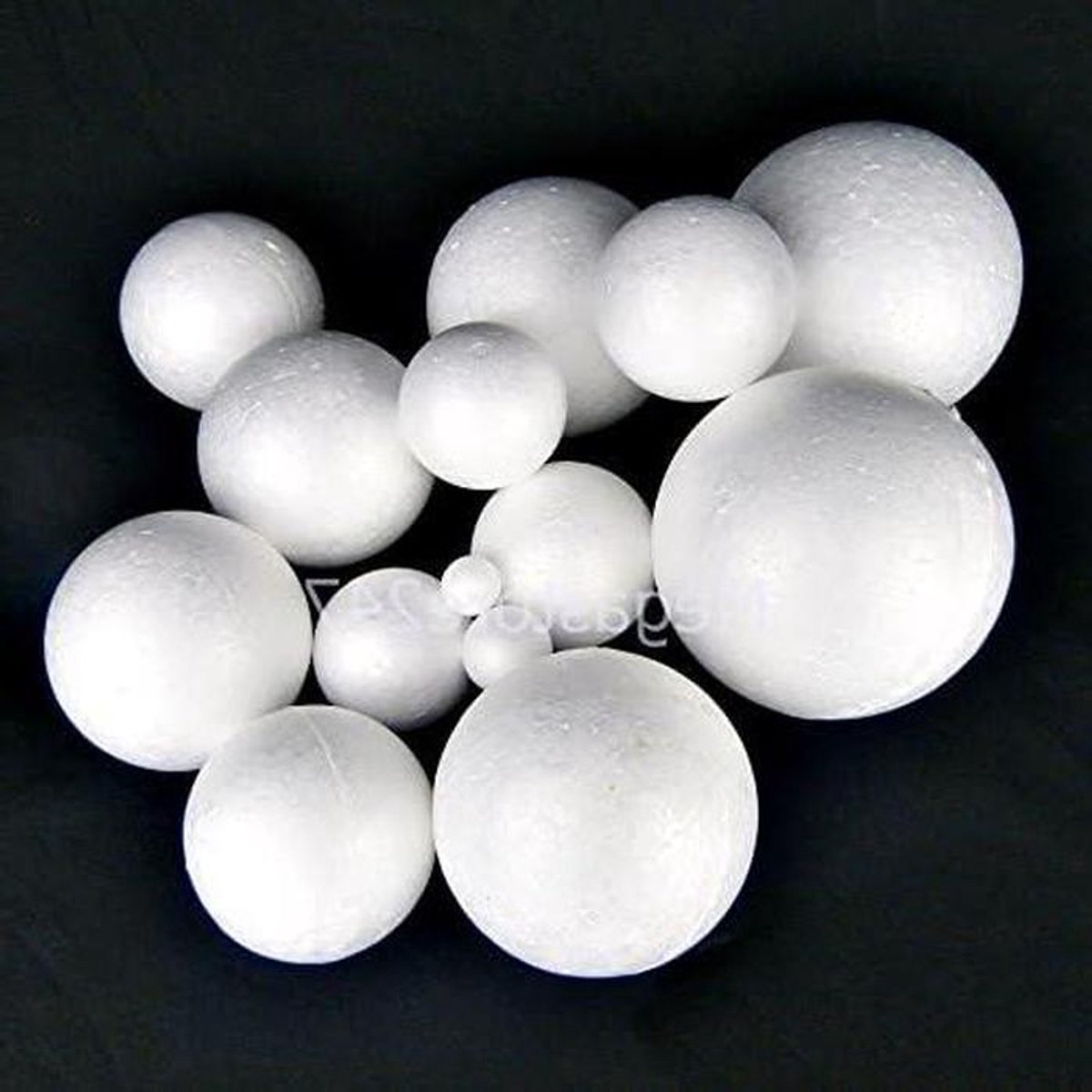 Polystyrene Ballen - Foam Bollen - Hobby Projecten Maken - Massief Styrofoam - 30 mm - Wit