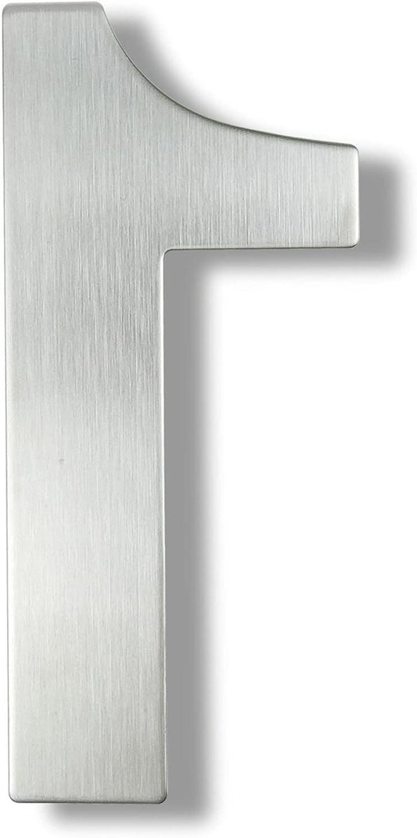 Drijvend Huisnummer - Adresbord Deur - Adres Zichtbaar Maken - Roestvrij Staal - 6/8/12 Inch - Zilver