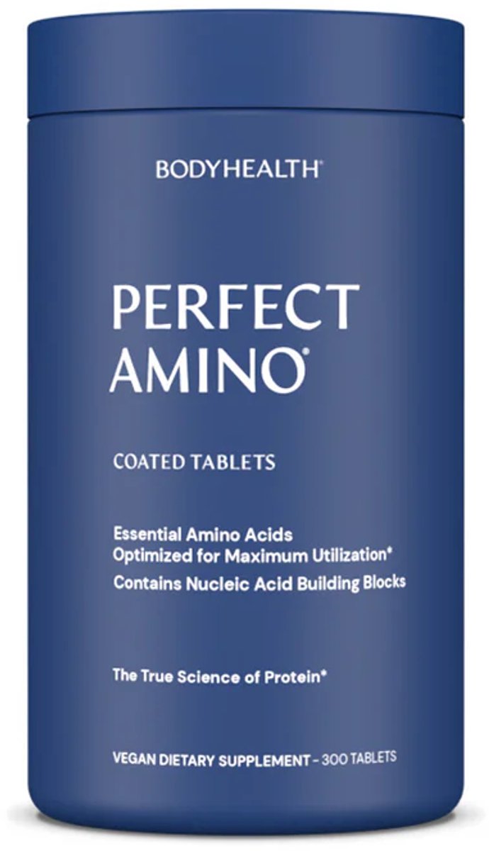BodyHealth Perfect Amino Coated Tabletten - 300 stuks - Essentiële Aminozuren EAA - Vegan Amino Acid Supplement