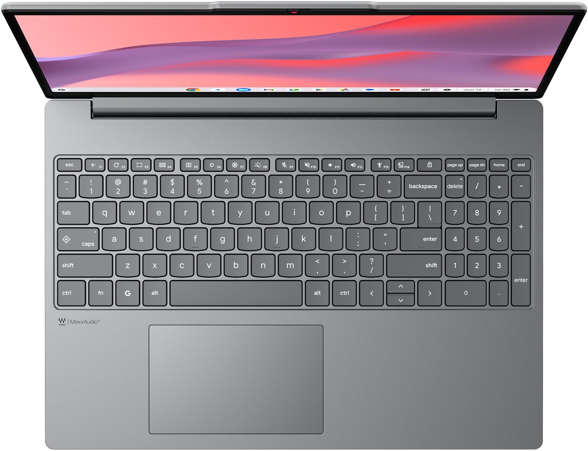 Lenovo Chrome 15ITN10 Intel N N355 Chromebook 38,9 cm (15.3") WUXGA 8 GB LPDDR5x-SDRAM 128 GB UFS Wi-Fi 6E (802.11ax) ChromeOS Belgisch Grijs thumbnail 5