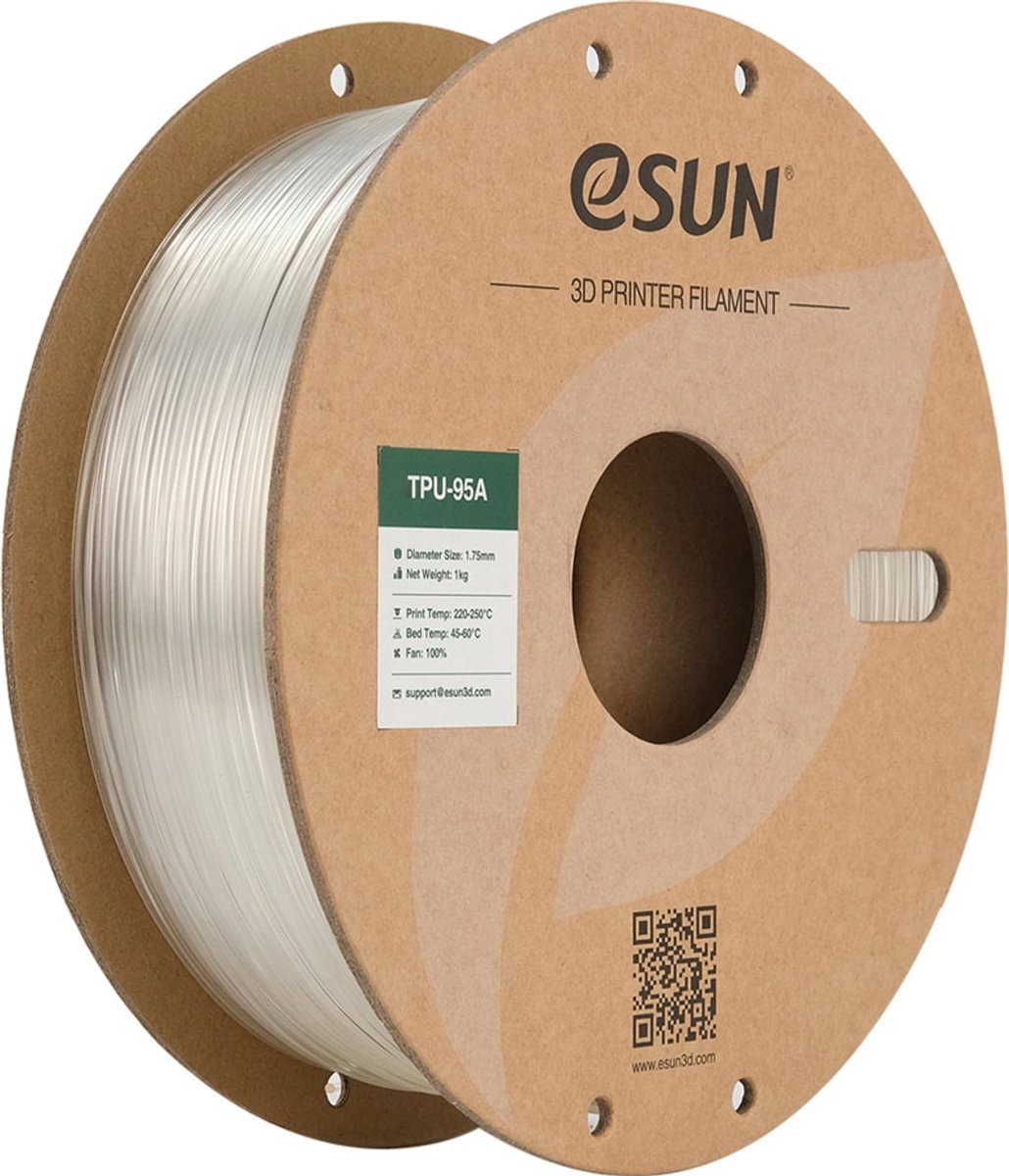 ESUN PETG Natural - 1.75mm - 3D printer filament Doorzichtig