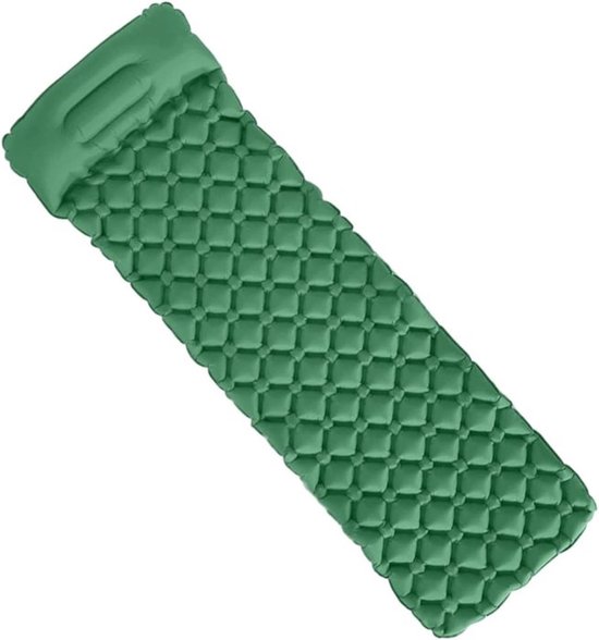 Opblaasbaar Slaapmatje - Luchtmatras Kampeerbed - Reizen Wandelen - Superzachte Dichte Stof - 190 x 60 x 5 cm - Camouflage — afbeelding 3