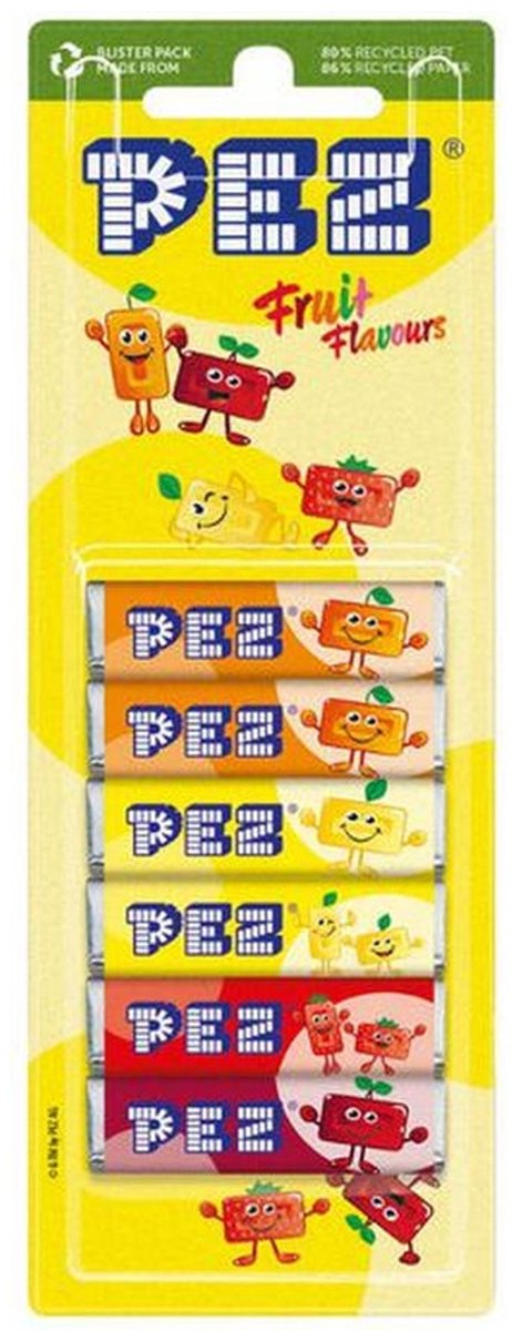 Pez fruitmix refill 6 pack a18