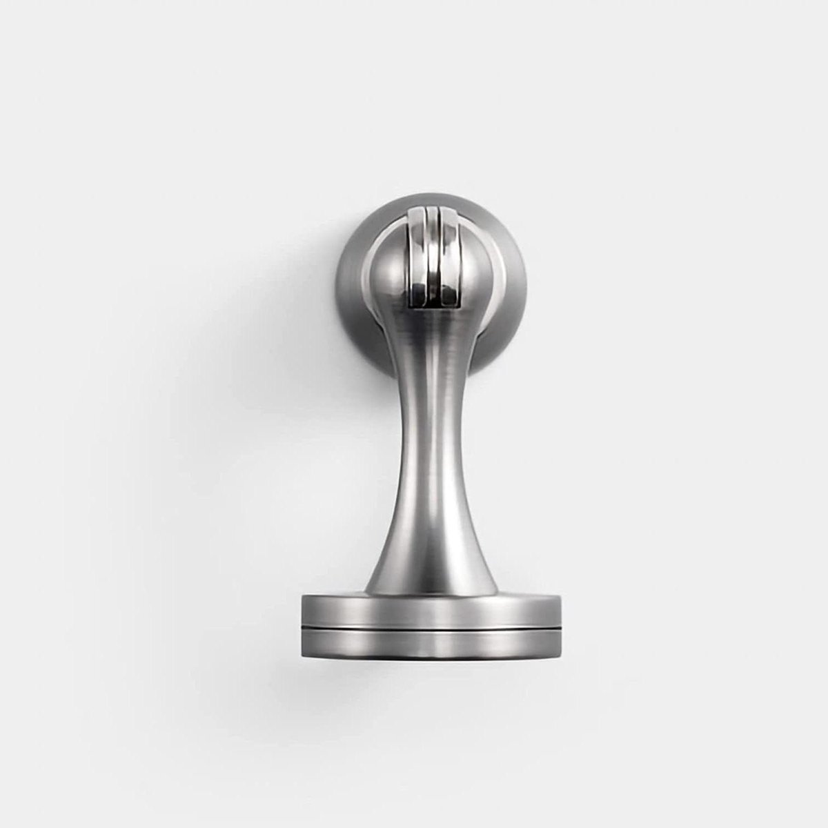 Deurstop - Deurvanger - Deur openhouden - Wandmontage - 1 eenheid - Zilver