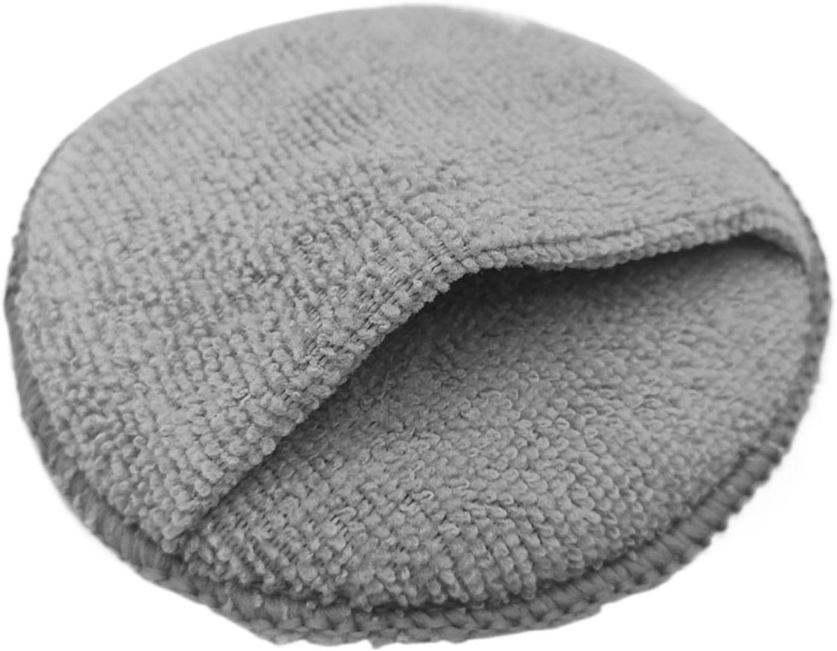 Auto-onderhoud Applicator - Detailing Pad - Lak Verzorging - Handige Tas - 12.5 cm - Grijs Blauw