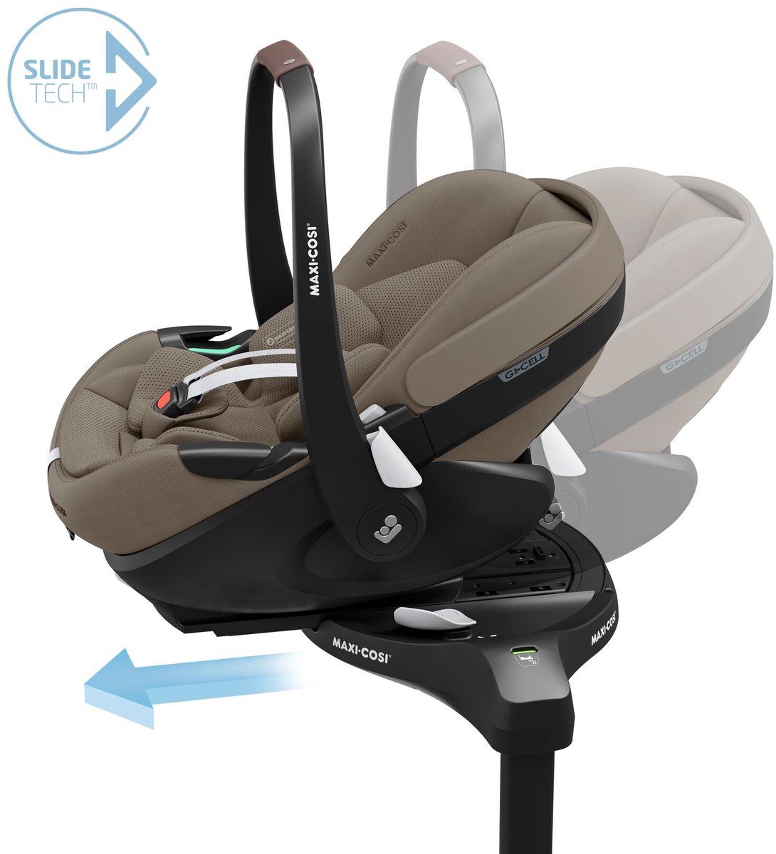 Maxi-Cosi 360 Pro Family bundel - Inclusief Pebble 360 Pro², Pearl 360 Pro-autostoelen met uitschuifbare, draaibare FamilyFix 360 Pro-base - vanaf de geboorte tot 4 jaar, Truffle thumbnail 5
