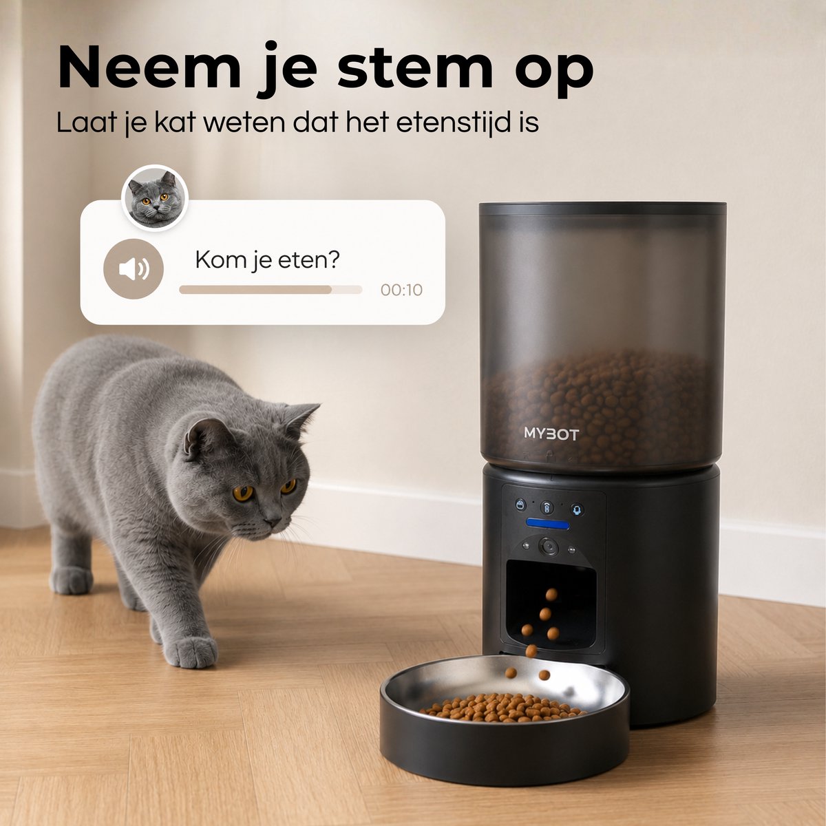 MYBOT Automatische Voerbak met Camera - 4L - App-besturing thumbnail 4