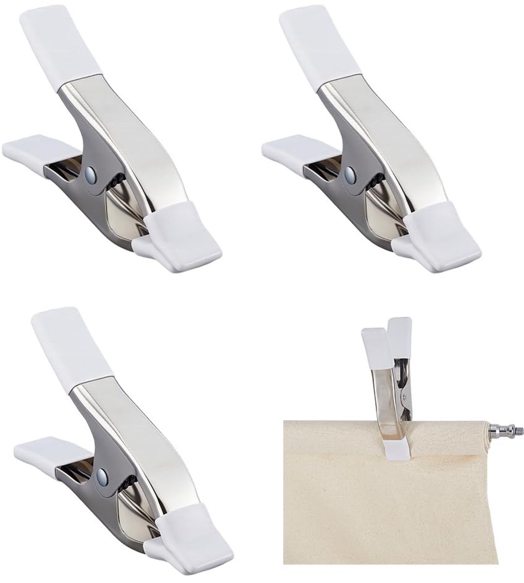 Dailygoods- Veerklemmen Zwaar Belastbaar - Klemmen voor Tafelkleed - Klemmen voor Houtbewerking - Klemmen voor Decoratie - Klemmen voor Bruiloft - Afmetingen 160 mm (6,3 inch)