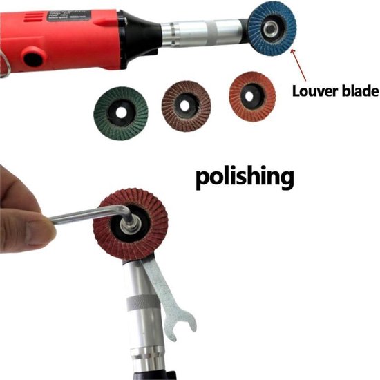 Elektrische voegenreiniger - Voegenfrees multitool - Voegen verwijderen - 6 regelbare snelheden - 15000 tr/min - Rood — afbeelding 2