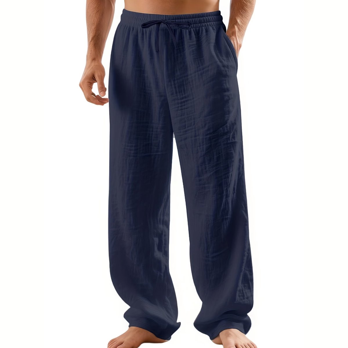 Currero Linnen Broek Heren - Zomerbroek - Volwassenen - Lange Broek - Pantalon - Strandbroek - Zomer - Ibiza Stijl - Wit XXXL